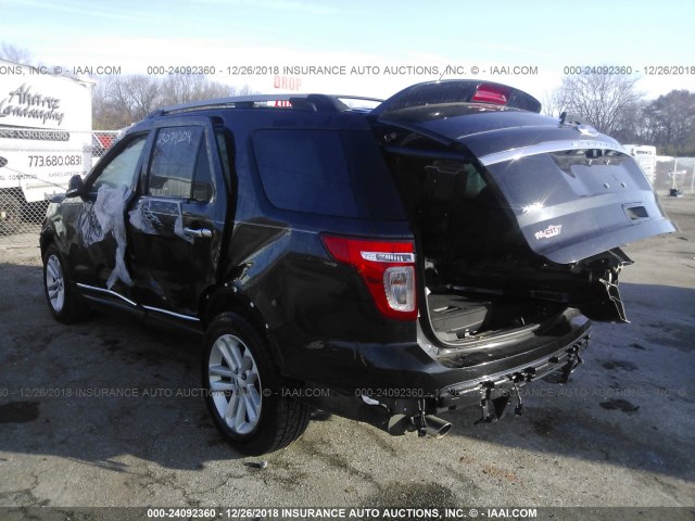 1FM5K7D99EGB80705 - 2014 FORD EXPLORER XLT BLACK photo 6