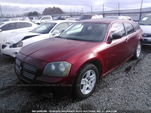 2D4FV47V17H624533 - 2007 DODGE MAGNUM SXT RED photo 2