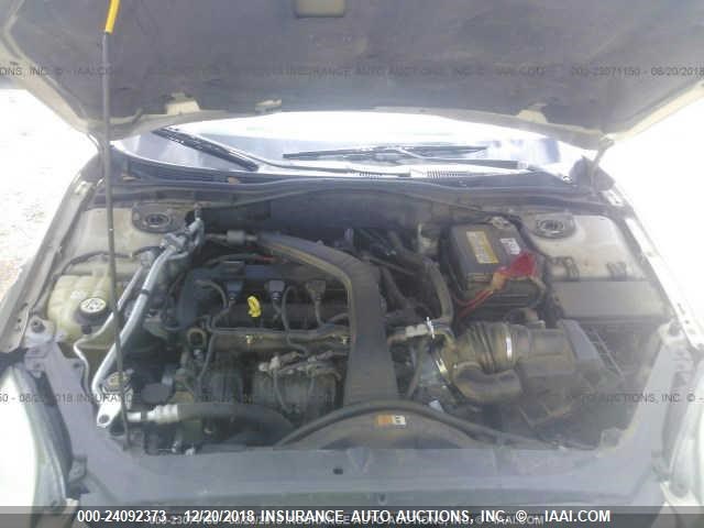 3FAHP06Z77R167301 - 2007 FORD FUSION S GOLD photo 10