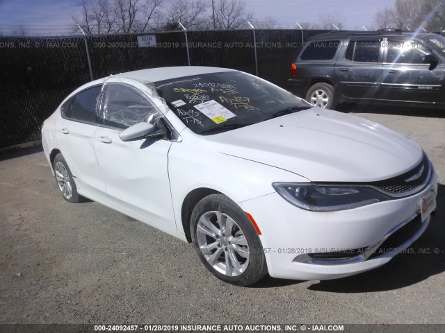 1C3CCCAB5GN185038 - 2016 CHRYSLER 200 LIMITED WHITE photo 1