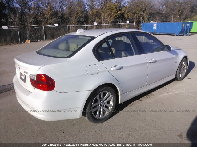 WBAVB13556PT17928 - 2006 BMW 325 WHITE photo 4