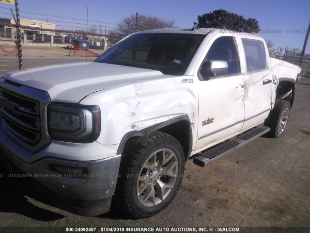 3GTU2NEJ2JG169170 - 2018 GMC SIERRA K1500 SLT WHITE photo 2