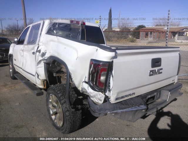 3GTU2NEJ2JG169170 - 2018 GMC SIERRA K1500 SLT WHITE photo 3