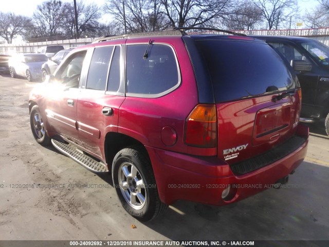 1GKDT13S332333589 - 2003 GMC ENVOY RED photo 3