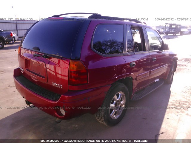 1GKDT13S332333589 - 2003 GMC ENVOY RED photo 4