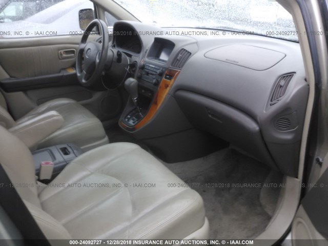 JT6GF10U9Y0055412 - 2000 LEXUS RX 300 BEIGE photo 5