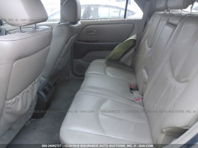 JT6GF10U9Y0055412 - 2000 LEXUS RX 300 BEIGE photo 8