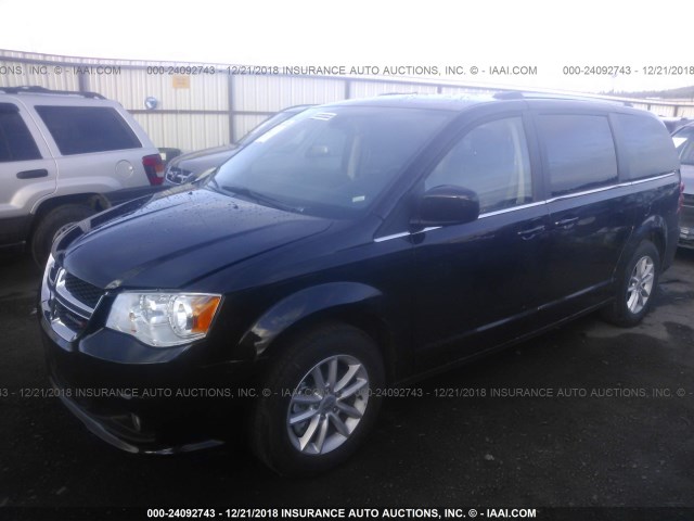 2C4RDGCG0KR564866 - 2019 DODGE GRAND CARAVAN  BLACK photo 2