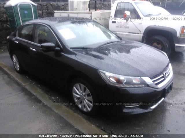 1HGCR3F87DA046525 - 2013 HONDA ACCORD BLACK photo 1