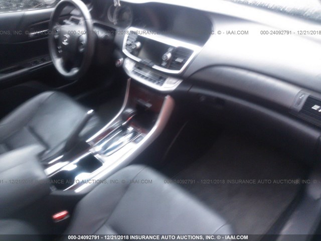 1HGCR3F87DA046525 - 2013 HONDA ACCORD BLACK photo 5