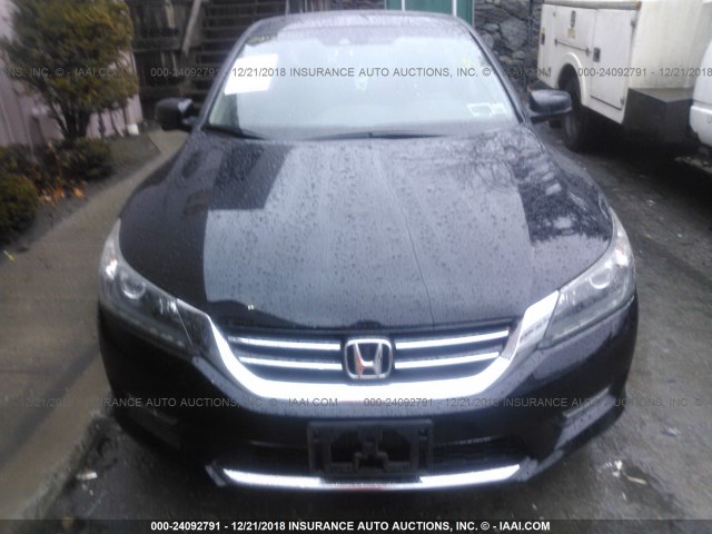 1HGCR3F87DA046525 - 2013 HONDA ACCORD BLACK photo 6