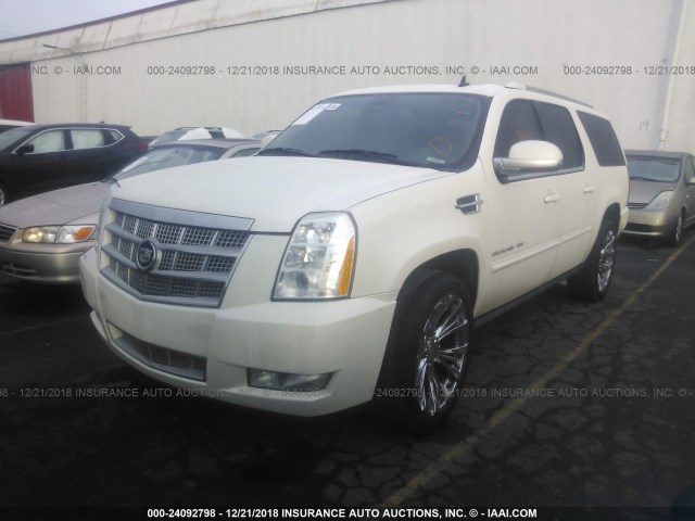 1GYS4JEF6ER139434 - 2014 CADILLAC ESCALADE ESV PREMIUM WHITE photo 2