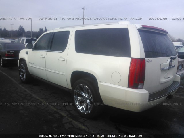 1GYS4JEF6ER139434 - 2014 CADILLAC ESCALADE ESV PREMIUM WHITE photo 3