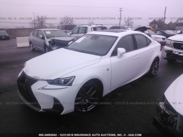 JTHCZ1D21J5014819 - 2018 LEXUS IS 350 WHITE photo 2