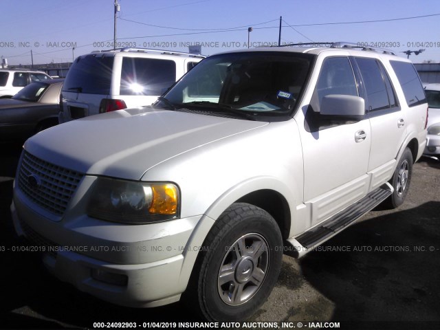 1FMFU19575LA55209 - 2005 FORD EXPEDITION LIMITED WHITE photo 2
