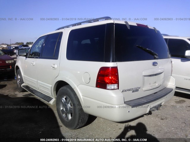 1FMFU19575LA55209 - 2005 FORD EXPEDITION LIMITED WHITE photo 3