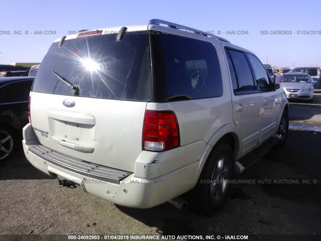 1FMFU19575LA55209 - 2005 FORD EXPEDITION LIMITED WHITE photo 4