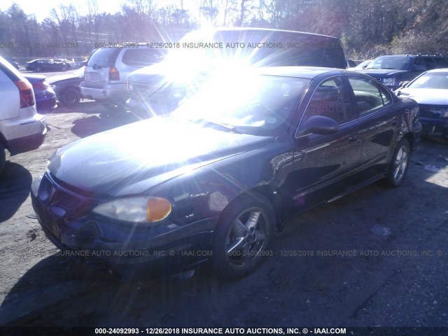 1G2NF52E94M511803 - 2004 PONTIAC GRAND AM SE1 BLACK photo 2