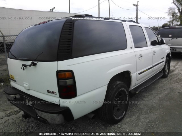 3GKEC16Z44G150417 - 2004 GMC YUKON XL C1500 WHITE photo 4