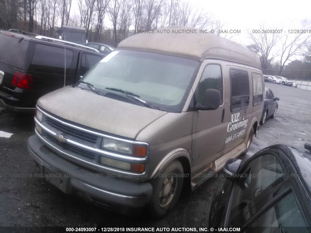 1GBFG15R4Y1241248 - 2000 CHEVROLET EXPRESS G1500  GOLD photo 2