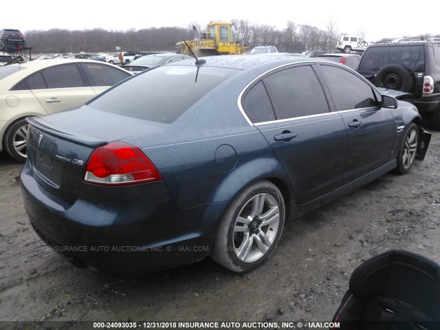 6G2ER57719L153548 - 2009 PONTIAC G8 BLUE photo 4