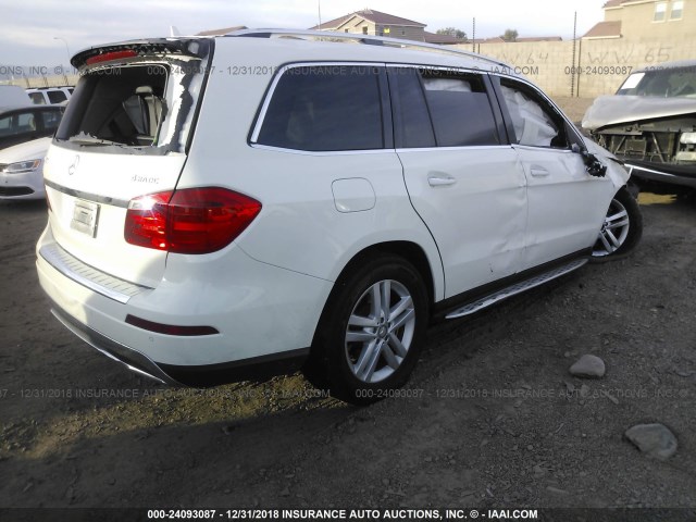 4JGDF7CE5DA185335 - 2013 MERCEDES-BENZ GL 450 4MATIC WHITE photo 4