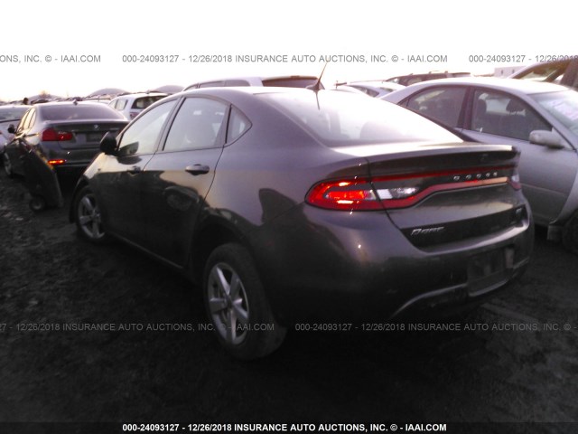 1C3CDFBB6FD150901 - 2015 DODGE DART SXT GRAY photo 3