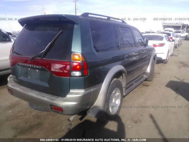 JA4LS31H93J010368 - 2003 MITSUBISHI MONTERO SPORT XLS GREEN photo 4