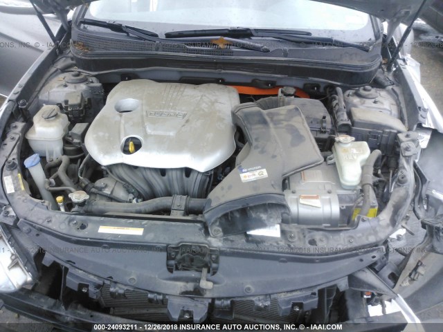 KMHEC4A41CA056433 - 2012 HYUNDAI SONATA HYBRID SILVER photo 10