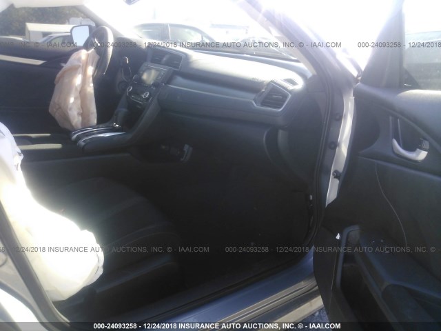 19XFC2F53JE022826 - 2018 HONDA CIVIC LX ვერცხლისფერი ფოტო 5