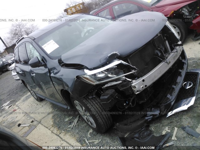 5N1AR2MN5DC611265 - 2013 NISSAN PATHFINDER S/SV/SL/PLATINUM GRAY photo 1