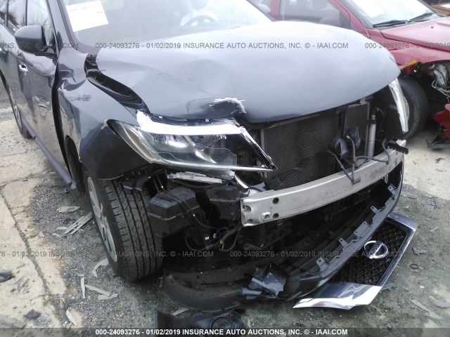 5N1AR2MN5DC611265 - 2013 NISSAN PATHFINDER S/SV/SL/PLATINUM GRAY photo 6