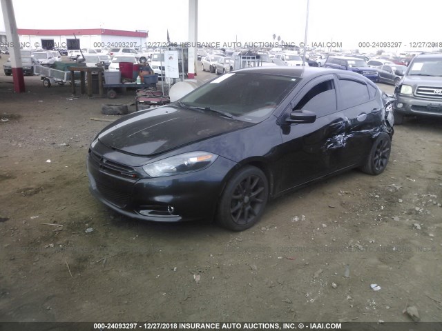 1C3CDFBA7DD246010 - 2013 DODGE DART SXT BLACK photo 2