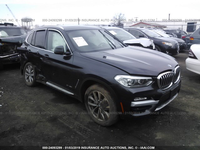 5UXTR9C54JLD64048 - 2018 BMW X3 XDRIVE30I BLACK photo 1