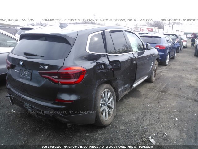 5UXTR9C54JLD64048 - 2018 BMW X3 XDRIVE30I BLACK photo 4