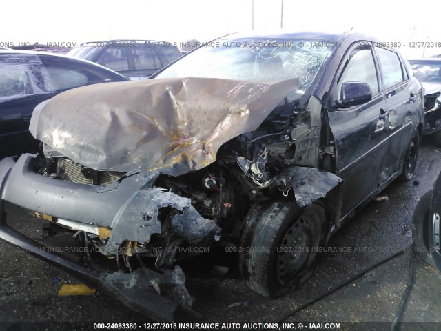 2T1KU4EE8DC078045 - 2013 TOYOTA COROLLA MATRIX  BLACK photo 2