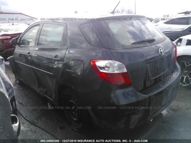 2T1KU4EE8DC078045 - 2013 TOYOTA COROLLA MATRIX  BLACK photo 3