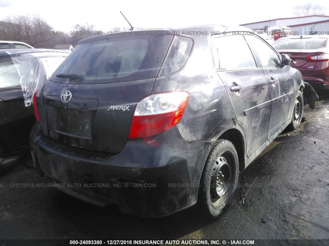 2T1KU4EE8DC078045 - 2013 TOYOTA COROLLA MATRIX  BLACK photo 4