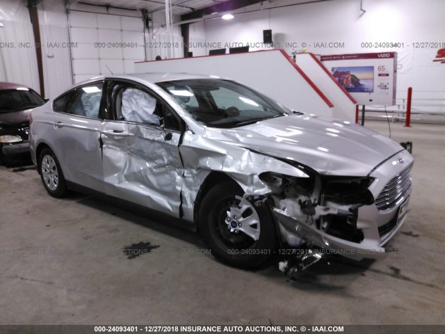 3FA6P0G70DR192055 - 2013 FORD FUSION S SILVER photo 1