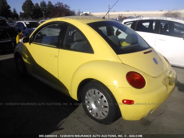3VWBK21C84M402999 - 2004 VOLKSWAGEN NEW BEETLE GL 黄色 照片 3