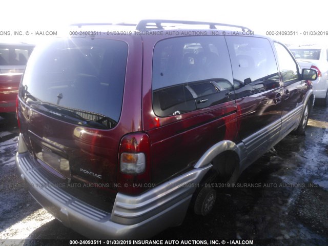 1GMDX03E01D212116 - 2001 PONTIAC MONTANA RED photo 4