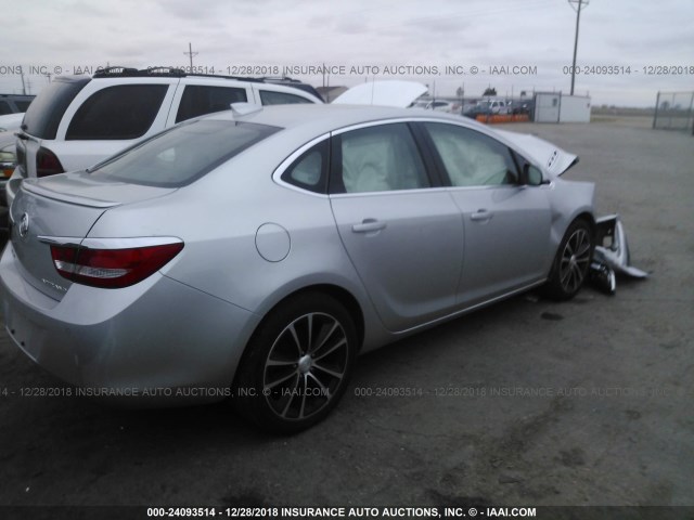 1G4PR5SK4H4115281 - 2017 BUICK VERANO SPORT TOURING SILVER photo 4