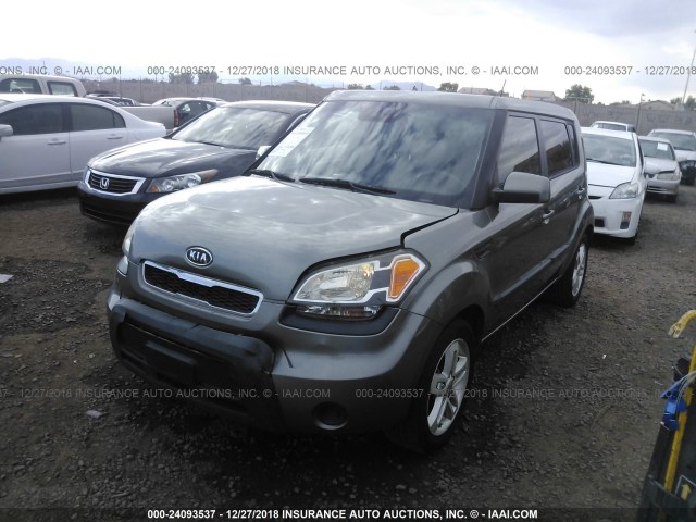 KNDJT2A20B7238237 - 2011 KIA SOUL +/!/SPORT GRAY photo 2