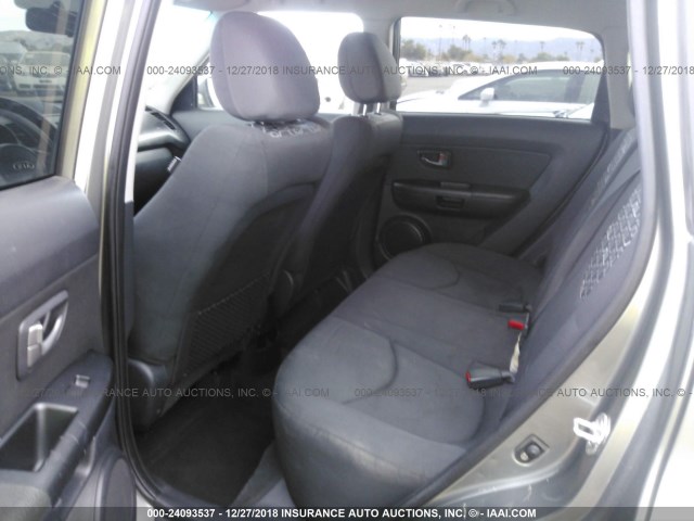 KNDJT2A20B7238237 - 2011 KIA SOUL +/!/SPORT GRAY photo 8