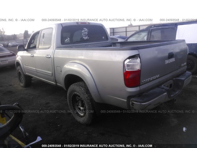 5TBDT44195S491362 - 2005 TOYOTA TUNDRA DOUBLE CAB SR5 SILVER photo 3