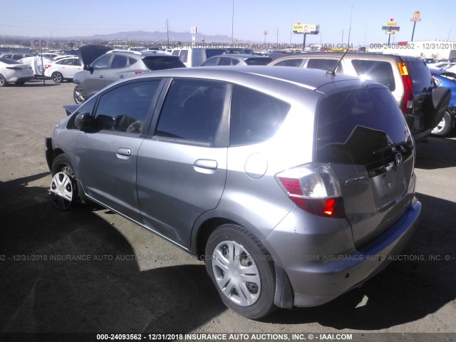 JHMGE87219S015306 - 2009 HONDA FIT GRAY photo 3