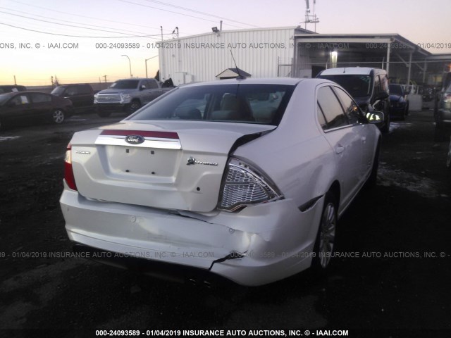 3FADP0L38AR412614 - 2010 FORD FUSION HYBRID WHITE photo 6