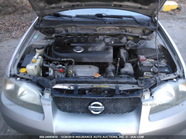 3N1AB51DX2L711193 - 2002 NISSAN SENTRA SE-R SPEC V GRAY photo 10