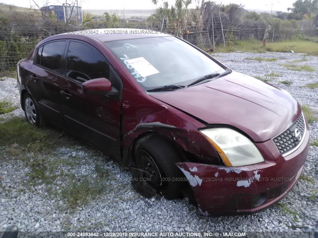 3N1AB61E87L700943 - 2007 NISSAN SENTRA 2.0/2.0S/2.0SL RED photo 6