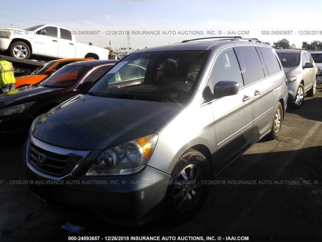 5FNRL38669B411815 - 2009 HONDA ODYSSEY EXL SILVER photo 2